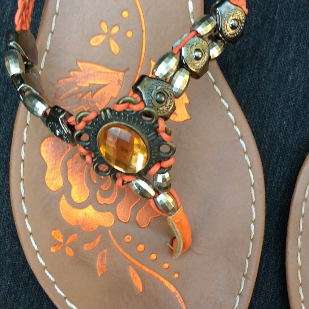 Madeline Stuart Bling Sandals Size 6.5 or 7 NWOT - Picture 3 of 7